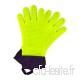 High temperature gloves Mitaines De Four - Gants en Silicone Et Coton à Double Couche Résistants à La Chaleur/Gants en Silicone/Gants De Four/Gants pour Barbecue 4 - B07PS78SP4
